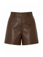 Shorts Feminino Couro Eco Donatella