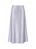 Saia Feminina Midi de Cetim Fiorella