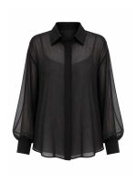 Camisa Feminina em Chiffon Texturizado Mirella