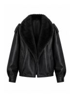 Jaqueta Feminina Oversized em Couro Eco Greta