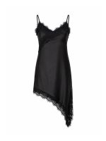 Vestido Slip Dress em Cetim com Renda Dafne