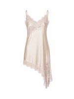 Vestido Slip Dress em Cetim com Renda Dafne