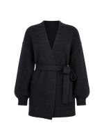 Cardigan Feminino Tricô com Faixa Clarice