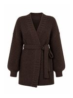 Cardigan Feminino Tricô com Faixa Clarice