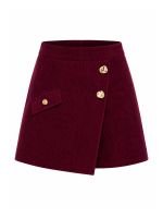 Shorts Feminino Transpassado em Veludo Cotelê Janaína