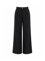 Calça Feminina Alfaiataria Pantalona Cintura Alta Brenda