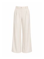 Calça Feminina Alfaiataria Pantalona Cintura Alta Brenda