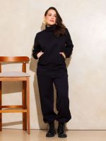 Blusa Feminina Moletom Peluciada Gola Alta Yasmin