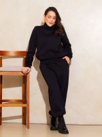Blusa Feminina Moletom Peluciada Gola Alta Yasmin