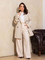 Trench Coat Feminino Curto em Gabardine Luiza