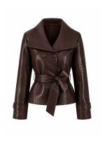 Jaqueta Feminina em Couro Eco Croco Taly