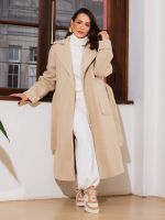 Sobretudo Feminino Longo com Faixa Roberta