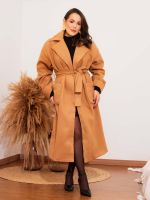 Sobretudo Feminino Longo com Faixa Roberta