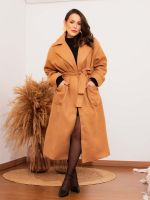 Sobretudo Feminino Longo com Faixa Roberta