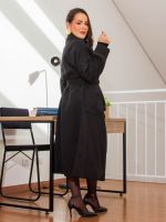Sobretudo Feminino Longo com Faixa Roberta