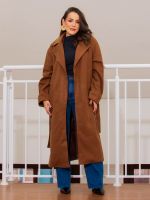 Sobretudo Feminino Longo com Faixa Roberta