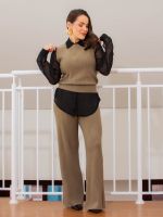 Calça Feminina Comfy em Tricô Modal Canelado Betina