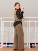 Calça Feminina Comfy em Tricô Modal Canelado Betina