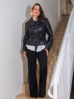 Calça Feminina Comfy em Tricô Modal Canelado Betina