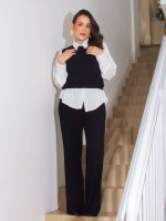Calça Feminina Comfy em Tricô Modal Canelado Betina