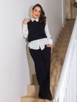 Calça Feminina Comfy em Tricô Modal Canelado Betina