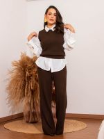 Calça Feminina Comfy em Tricô Modal Canelado Betina