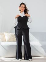 Conjunto Feminino Alfaiataria Peplum Jade