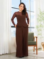 Conjunto Feminino Alfaiataria Peplum Jade