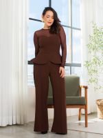Conjunto Feminino Alfaiataria Peplum Jade