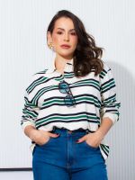 Blusa Feminina Polo Listrada Verônica