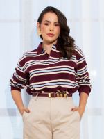 Blusa Feminina Polo Listrada Verônica