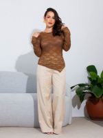 Blusa Feminina em Renda Manga Longa Vivian
