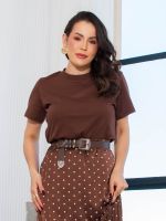 Blusa Feminina Básica Manga Curta Clara