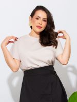 Blusa Feminina Básica Manga Curta Clara