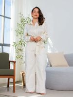 Calça Feminina Alfaiataria Pantalona Verônica