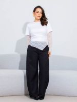 Calça Feminina Alfaiataria Barrel Vivian