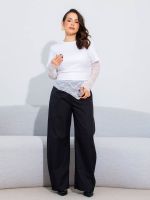 Calça Feminina Alfaiataria Barrel Vivian
