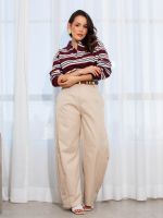 Calça Feminina Alfaiataria Barrel Vivian