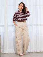 Calça Feminina Alfaiataria Barrel Vivian