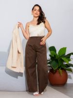 Calça Feminina Alfaiataria Barrel Vivian
