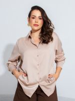 Camisa Feminina Acetinada Carmela