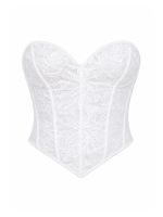 Corset Feminino em Renda Clara