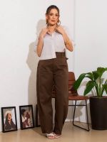 Camisa Cropped Feminina em Tricoline Portofino