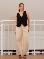 Colete Feminino Alfaiataria Mônaco