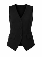 Colete Feminino Alfaiataria Mônaco