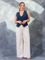 Colete Feminino Alfaiataria Mônaco