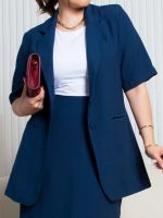 Blazer Feminino Alfaiataria Manga Curta Veneza