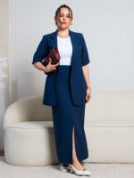 Blazer Feminino Alfaiataria Manga Curta Veneza