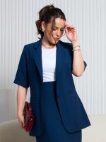 Blazer Feminino Alfaiataria Manga Curta Veneza