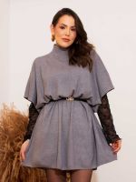 Poncho Feminino Tricô Amplo Nina